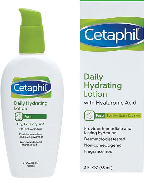 Cetaphil Face Daily Hydrating Lotion With Hyaluronic Acid 3 Fl Oz