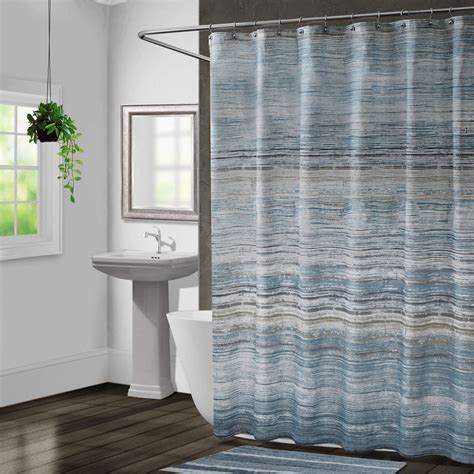 green and grey shower curtain