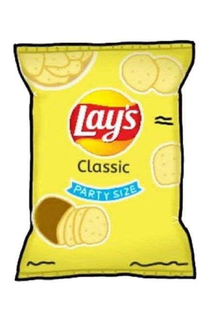 Lays Chip Bag Drawing Driesvannotenwallet
