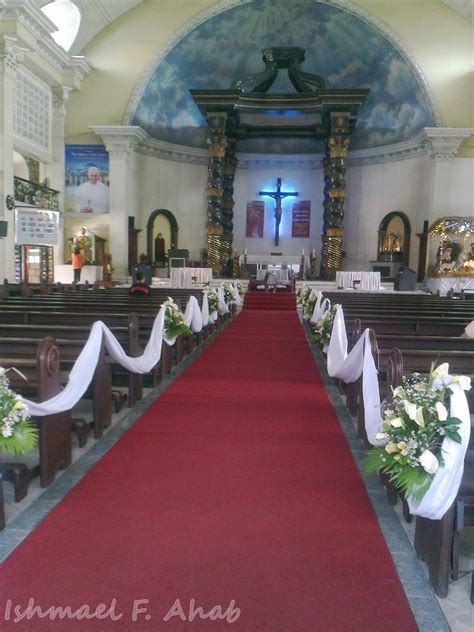 White carpet for church wedding. Wedding Prep: A Look at St. Peter's Church |Filipino Sojourner