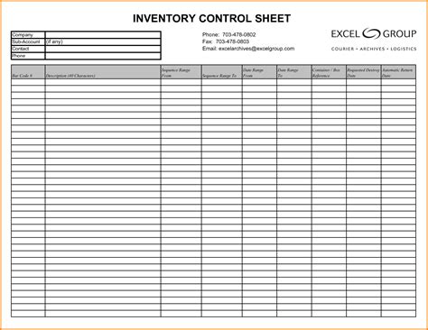 Inventory Log Sheet Charlotte Clergy Coalition