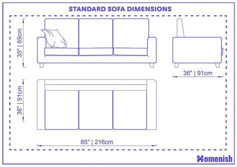 Sofa Dimensions A Ultimate Guide With Drawings Homenish