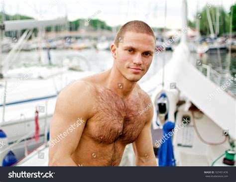 Muscular Handsome Sailor On His Yacht Stock Photo 107451476 Shutterstock
