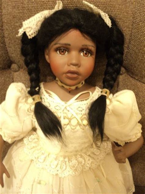 seymour mann connoisseur doll collection african american black porcelain doll african