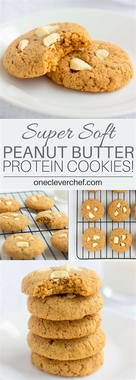 3 ingredient peanut butter cookies. Almond Flour & Peanut Butter Protein Cookies - One Clever Chef