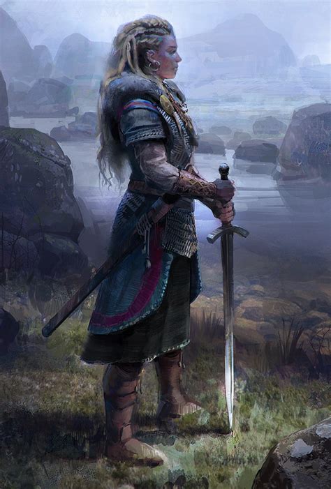 Barbarian D D Character Dump Fantasy Female Warrior Viking Character