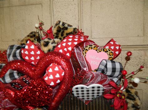 valentine s day cheetah wreath valentine s day etsy