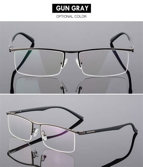 Bclear Mens Semi Rim Square Tr 90 Alloy Eyeglasses P8831 Eyeglass Frames For Men Stylish