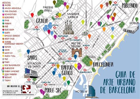 Barcelona Map Barcelona Street Best Street Art Street Map Graffiti