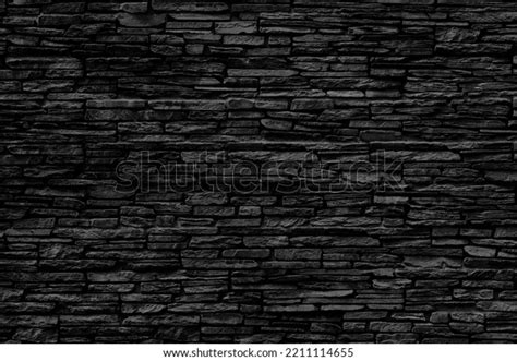 Black Stone Wall Texture Dark Wall Stock Photo Shutterstock