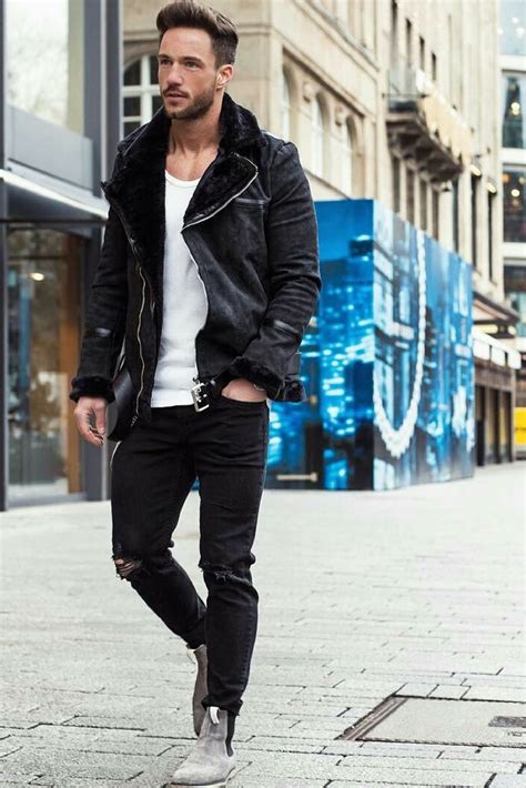 Coolest Ways To Wear Leather Jacket This Winter Leather Jacket Outfit Men Leather Jacket