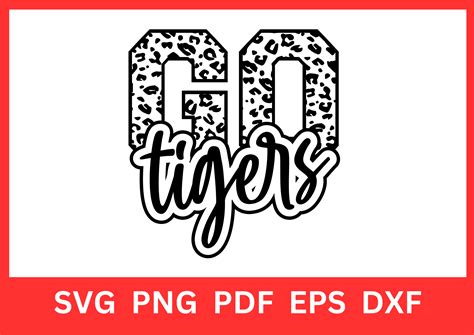 Go Tigers Leopard Svg Graphic By Fashionzonecreations Creative Fabrica