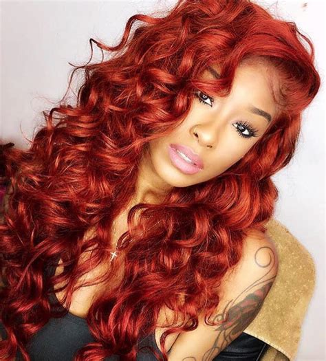 Ask a white person how often they wash their hair. Bold red color @tiffanynicoleray - Black Hair Information