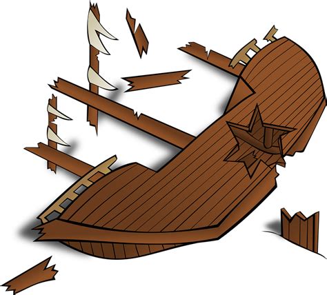 Wreck Ship Sunken · Free Vector Graphic On Pixabay