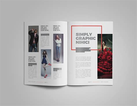 人物采访人物专题第一素材精选杂志排版设计indesign模板 Indesign Magazine Template 第一素材网