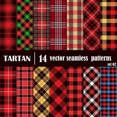 Set Tartan Seamless Pattern Vol2 Crella