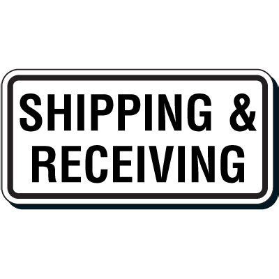 Reflective Parking Lot Signs Shipping And Receiving Seton
