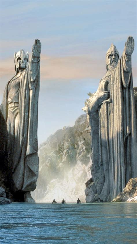 Independently Regiment Slight Lord Of The Rings Argonath Wallpaper