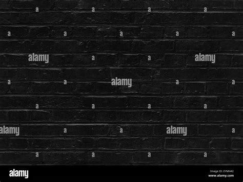 Seamless Black Brick Wall Pattern Texture Background Stock Photo Alamy