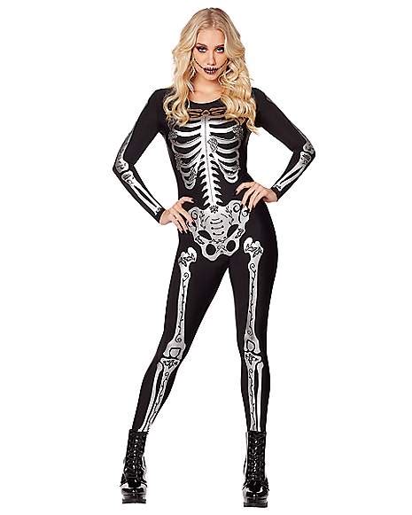 adult skeleton catsuit spencer s
