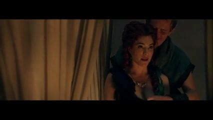 Jaime Murray Boobs And Bush In Spartacus Gods Of The Arena