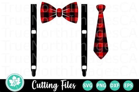 Suspenders And Ties A Christmas Svg Cut File 379275 Cut Files