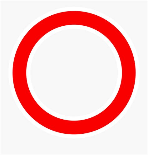 White Circle Png Red Draw A No Sign Free Transparent
