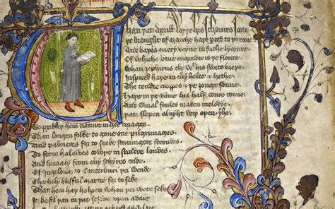 This Manuscript Of ‘the Canterbury Tales Describes The Pilgrims Who