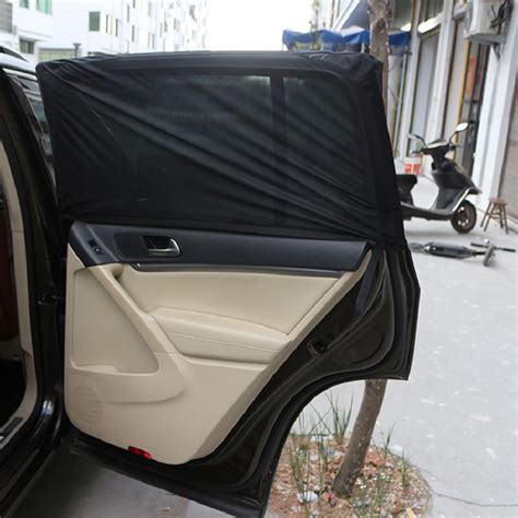 2pcs Car Side Window Cover Sunshade Sox Socks Curtain Net Solar Shield