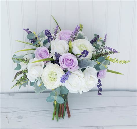 Add lavender to a bridal flower crown, make loose bouquets for your bridal party and fill your tables. Boho Rustic Chic Bouquet - Lavender Wild Sprays Silk ...