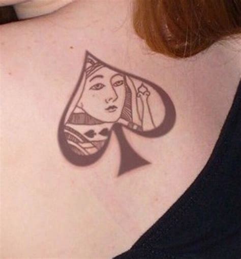 Qos Tattoo Queen Of Spades Tattoo Spade Tattoo Tattoos