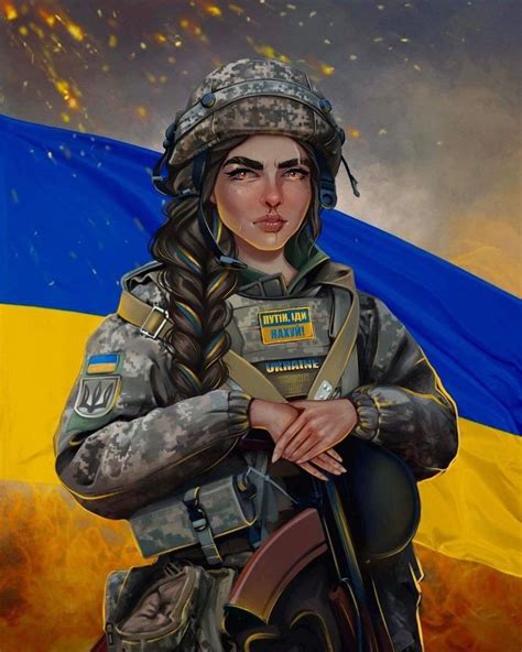 Military Art Military History Azov Ukraine Girls Anime Warrior Girl