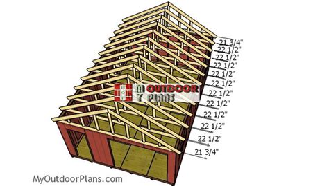 16x24 Gable Shed Roof Plans Myoutdoorplans