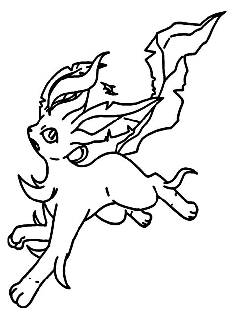 Printable Leafeon Pokemon Coloring Pages Free Printable Coloring Pages