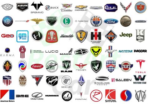 List Of American Car Brands Symbols Logos Decal Set Restartcareu