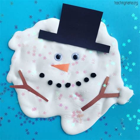 Melting Snowman Craft | Snowman crafts preschool, Melting snowman craft