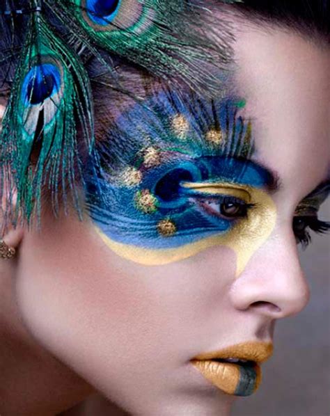 peacock halloween makeup ideas flawssy