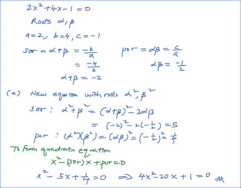 I have to solve this problem using the quadratic formula: 2.9 Quadratic Equation, SPM Practice (Paper 1) - SPM Additional Mathematics