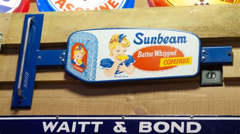 Sunbeam Bread Tin Door Push Sign For Sale At Auction Mecum Auctions
