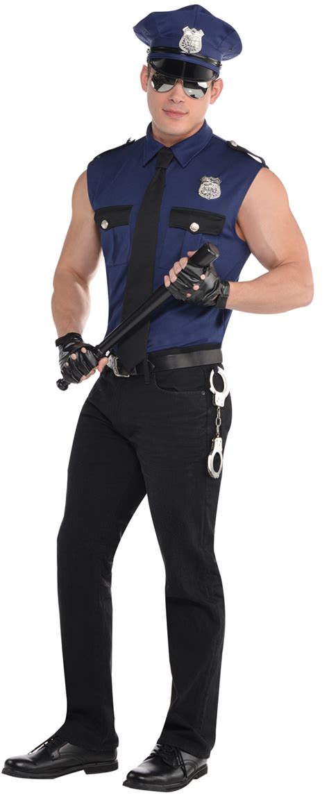 Sexy Policeman Mens Fancy Dress Cop Police Officer Stag Uniform Adults