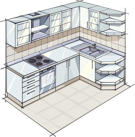 Get Ideas for L-Shaped Kitchens