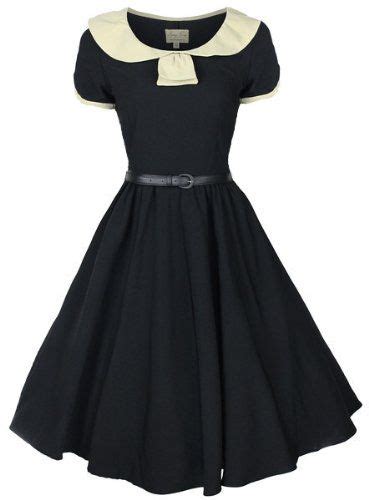 Lindy Bop Women S Odette Classy Vintage S Collared Swing Party Evening Dress Fashion