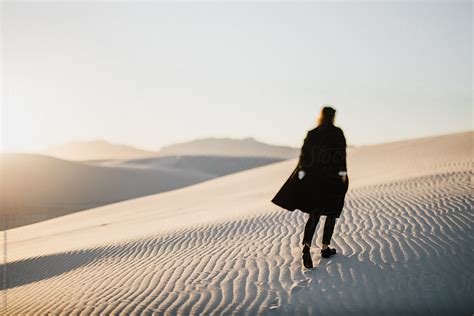 Woman Walking Through Desert By Stocksy Contributor Itla Stocksy