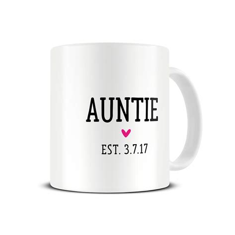 Auntie Est Mug Personalised Aunt Coffee Mug Gift For Aunt Mg
