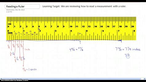 Printable Ruler With Measurements