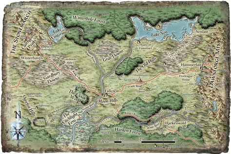 Dnd World Map Dungeon Maps Fantasy Map