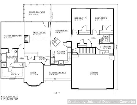 3 Bedroom House Floor Plans Single Story Floor Roma