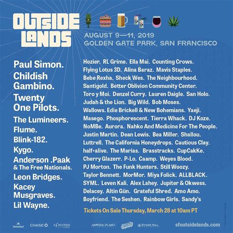 Outside Lands Reveals Massive Lineup Featuring Childish Gambino Flume