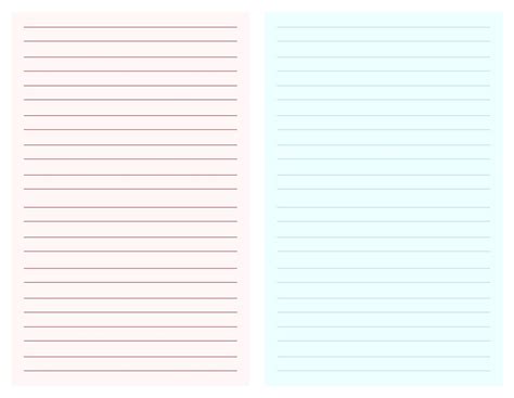 10 Best Printable Blank Note Sheets