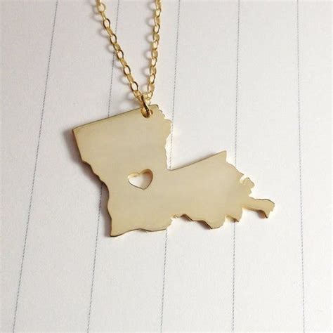 All Of Our Products Are Handmadelouisiana State Necklace Is Made Of